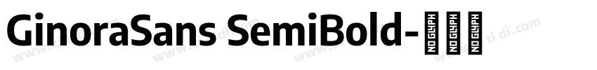 GinoraSans SemiBold字体转换
